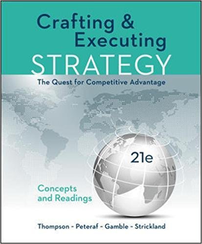 Crafting and Executing Strategy: Concepts Edition 21e Thompson Test Bank 1