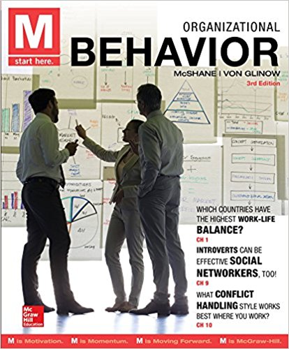M Organizational Behavior Edition 3e McShane Test Bank 1