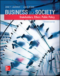 Business and Society: Stakeholders, Ethics, Public Policy Edition 15e Lawrence Test Bank 1