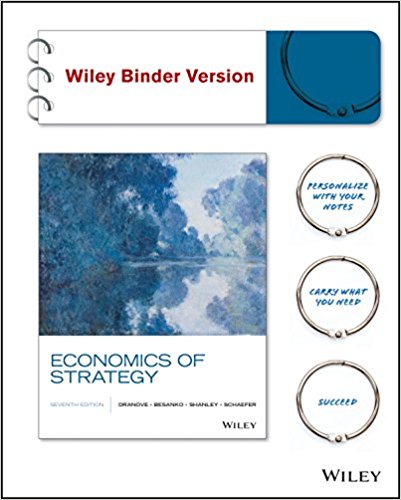 Test Bank and Solution Manual for Economics of Strategy, 7th Edition Besanko, Dranove, Shanley, Schaefer Instructor Manual + Test Bank 1