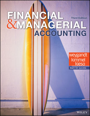 Test Bank and Solution Manual for Financial and Managerial Accounting, 3rd Edition 2018, by Jerry J. Weygandt, Paul D. Kimmel, Donald E. Kieso , Test Bank , Solution Manual 1