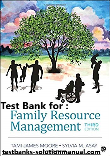 Family Resource Management 3rd e Tami James Moore , Sylvia M. Asay Test Bank 1