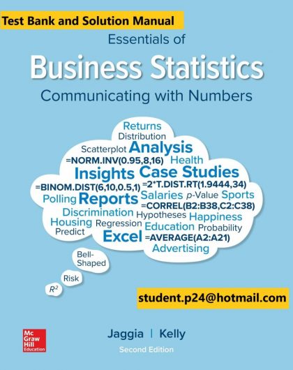 Essentials of Business Statistics 2nd Edition By Sanjiv Jaggia and Alison Kelly © 2020 Test Bank and Solution Manual 800x1024 1