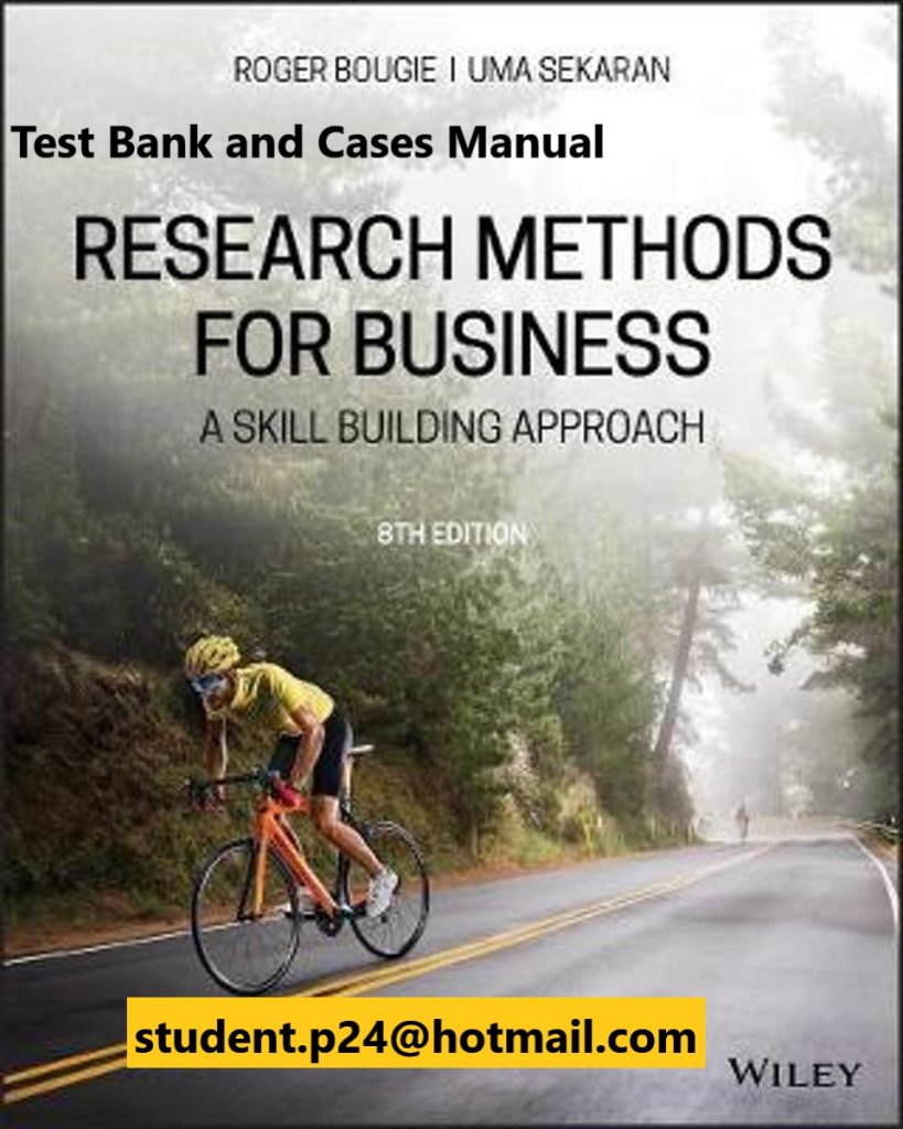 Research Methods For Business A Skill Building Approach 8th Sekaran Test Bank